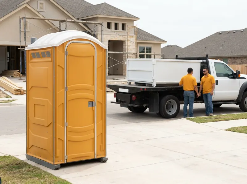 Construction Site Porta Potty Rental in Georgetown, TX