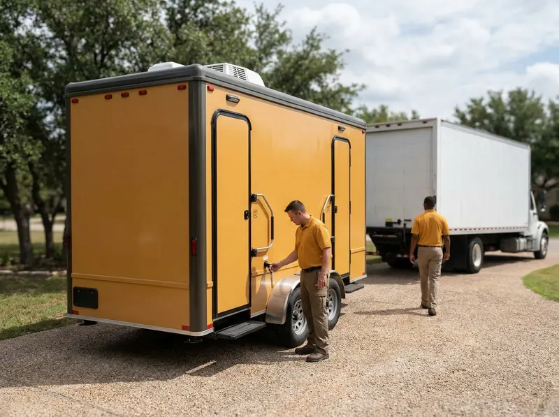Deluxe Restroom Trailer Rental in Georgetown, TX